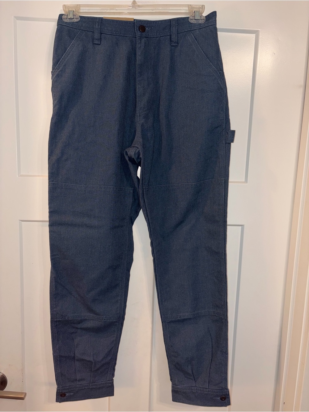 Patagonia women’s all seasons hemp canvas double knee pants Stone Blue Sz 8 NWT